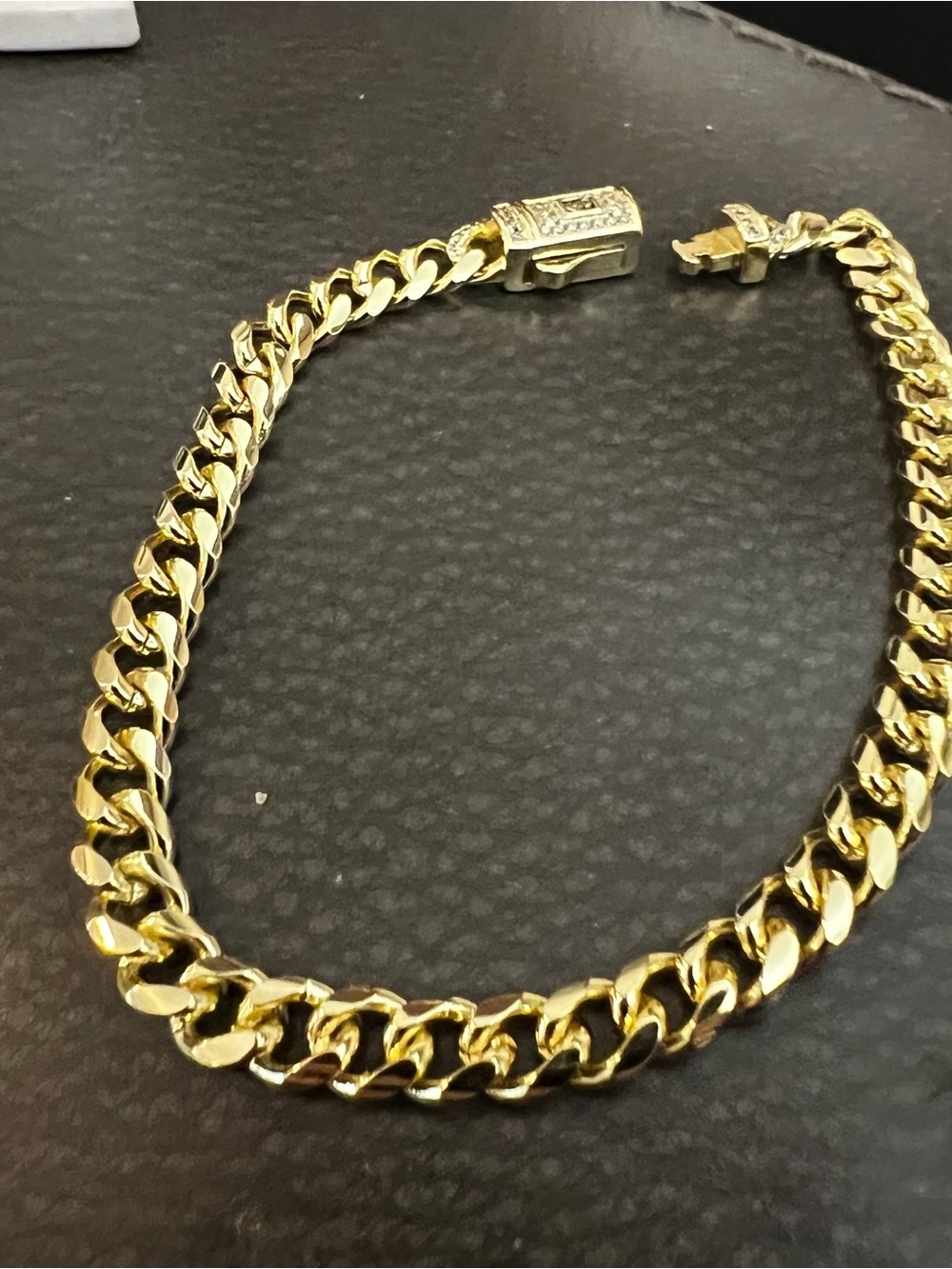 Men's Gold-Tone Cuban Link Bracelet